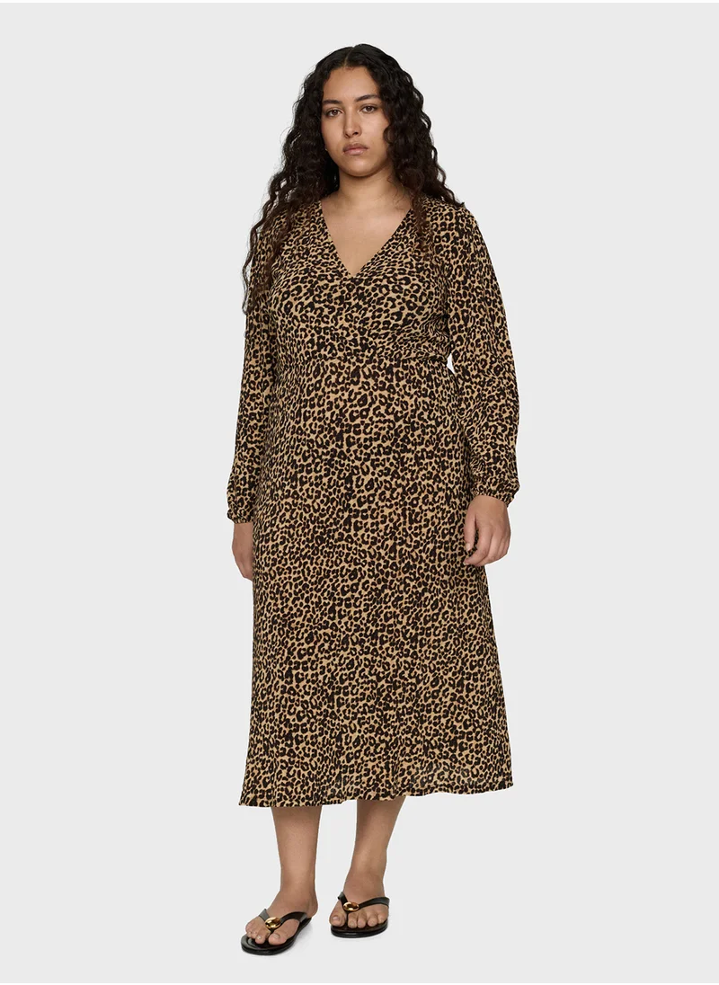 مانجو Leopard Print Long Dress