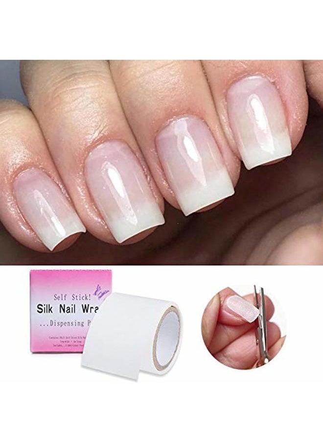 esowemsn - Silk Nail Wrap Reinforce Repair Bandage Tape Easy Trimerable for UV Gel Acrylic Nail Art Extension Fiberglass Professional Manicures Tool Accessories - Image 1