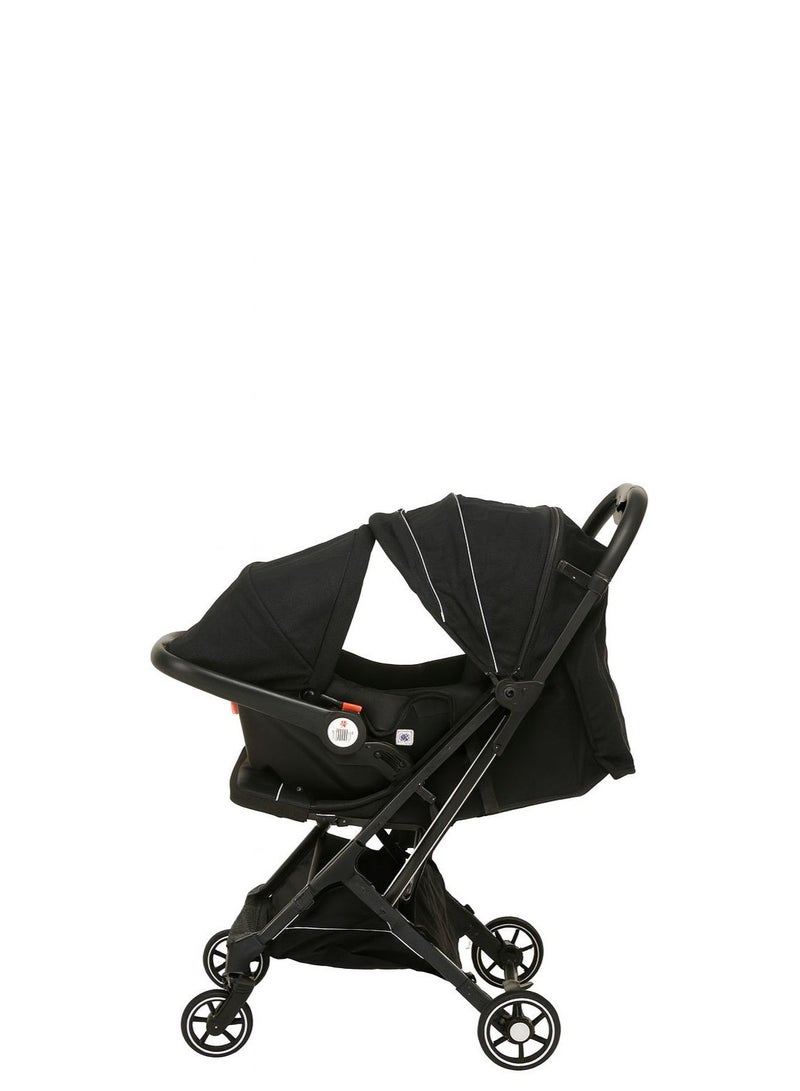 بورباي عربة أطفال بورباي 2 في 1 مع مقعد سيارة | خفيفة الوزن وقابلة للطي | مناسبة من حديثي الولادة حتى الطفل | سهلة الحمل والسفر - Image 2