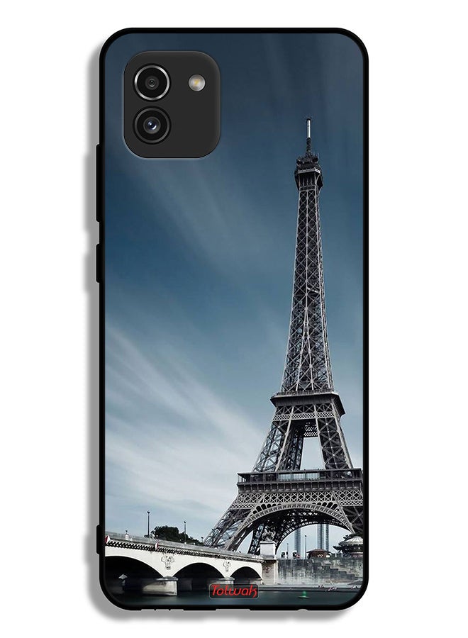 Tolwak Samsung Galaxy A03 Protective Case Cover Eiffel Tower - Image 1