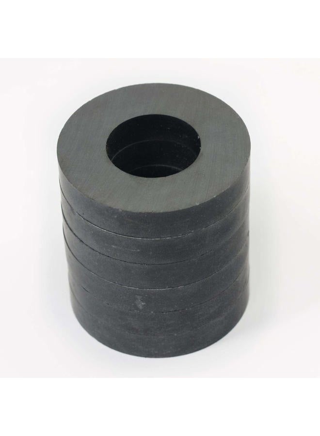 CMS Magnetics Grade 8 Ceramic Ring Magnet, OD 45 mm x ID 22mm x 8 mm. 6 Pack - Image 5