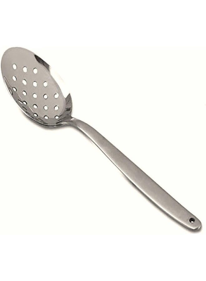 BNAZIND 8 inch Kunz Spoon Small Perforated, 18/10 Stainless Steel Chef Spoon - Image 1