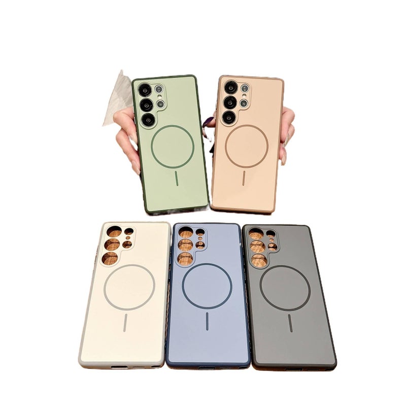 MagSafe Samsung Galaxy S24 Plus Case Hard Shell with Matte Finish and Two Tone Design and Skin Feel in Gray - Image 5