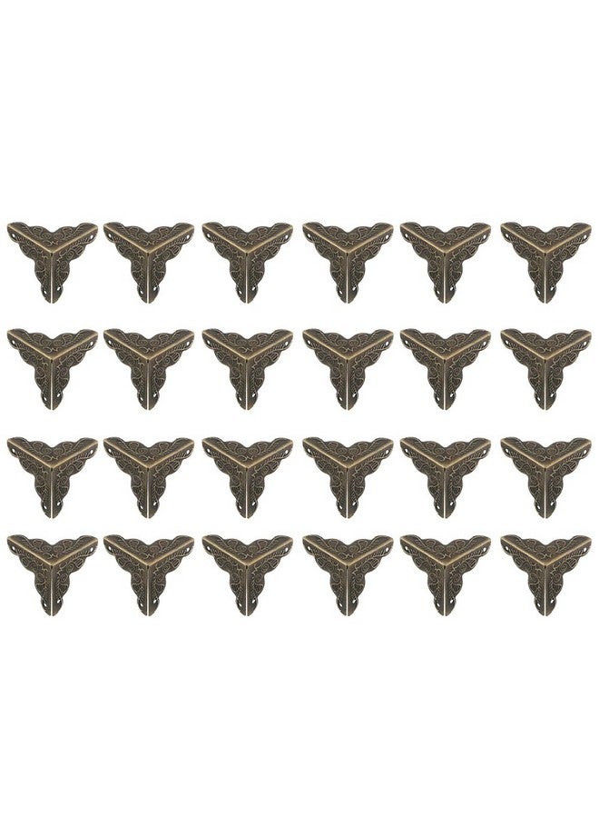 Owfeel 24pcs 25mm Antique Bronze Corner Decorative Corner Box Corner Corner Pad Corner Protector - Image 1