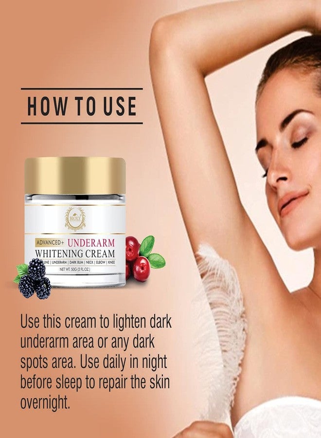 Bioly Advanced Plus Underarm Whitening Cream & Underarm & Intimate Area Color Correction Mask with Lactic Acid & Niacinamide For Dark Spots Removal| Skin Lightening|(Combo of 2, 50 GM Each) - Image 3