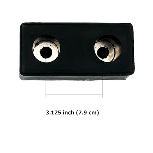 Fudatong 2 Pack Buffers USA Molded Rubber Bumper Block Dock Buffer 6x3x3 for Chassis/Trailers/Truck/Flatbed/Reefer with Steel Washer (4502-1276) - Image 4