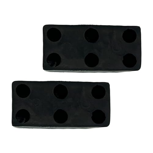 Fudatong 2 Pack Buffers USA Molded Rubber Bumper Block Dock Buffer 6x3x3 for Chassis/Trailers/Truck/Flatbed/Reefer with Steel Washer (4502-1276) - Image 5