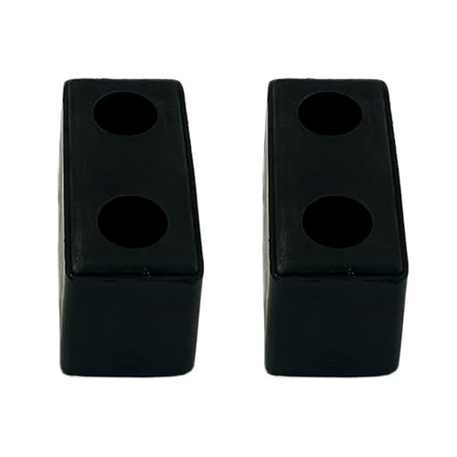 Fudatong 2 Pack Buffers USA Molded Rubber Bumper Block Dock Buffer 6x3x3 for Chassis/Trailers/Truck/Flatbed/Reefer with Steel Washer (4502-1276) - Image 2