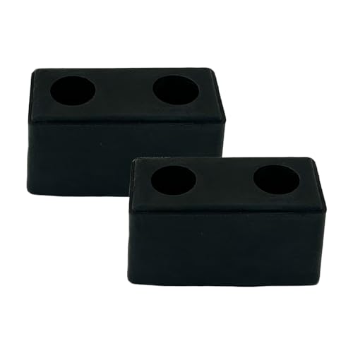 Fudatong 2 Pack Buffers USA Molded Rubber Bumper Block Dock Buffer 6x3x3 for Chassis/Trailers/Truck/Flatbed/Reefer with Steel Washer (4502-1276) - Image 1