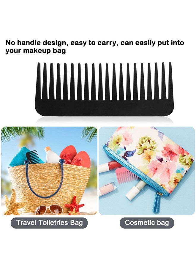 IOUALEY 3 Pcs Large Hair Detangling Comb Wide Tooth Comb No Handle Shampoo Detangling Comb For Wet Hair Dry Hair Long Hair Curly Hair Plastic Comb Set For Lady Women Girls 3 Colors - Image 5