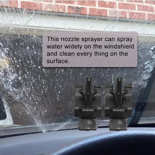 YIENAKFUN Front Windshield Washer Nozzle Kit Compatible with Corolla Camry RAV4 Highlander Tundra, GX460 RX350 IS250 Replaces 85381-12300 85381-12320 Wiper Washer Nozzle Spray Jet - Image 3