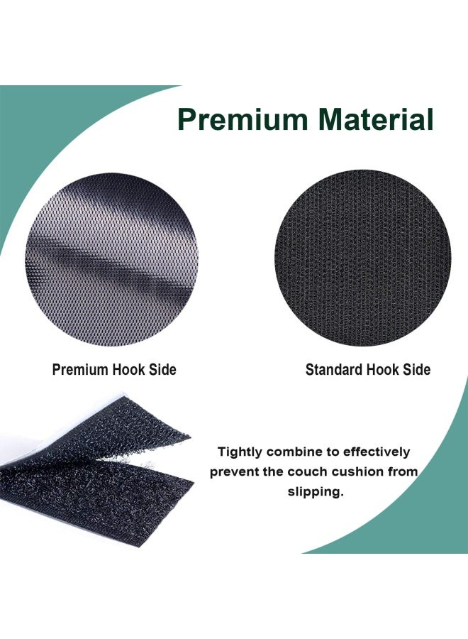 Generic TEUVO Couch Cushion Non Slip Pads to Keep Couch Cushions from Sliding  Hook and Loop Tape with Adhesive for Smooth Surfaces  2m Long and 11cm Wide  - Image 2