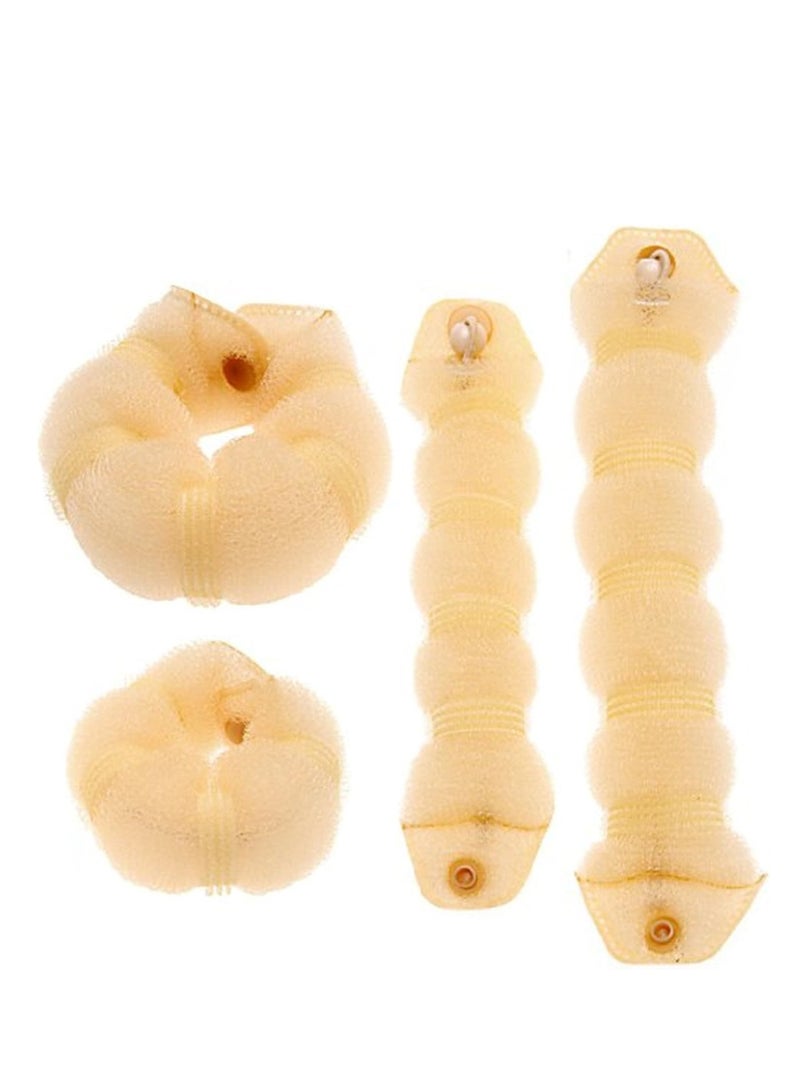 قطعتان من إسفنجة تشكيل الكعكات، وحلقات تصفيف على شكل دونات، وأداة سهلة لتصفيف الكعكات - Image 3