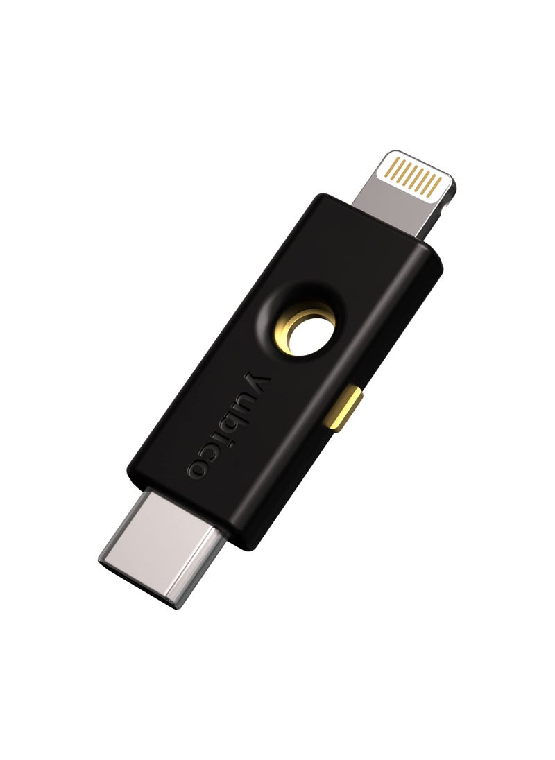 Yubico Yubico - YubiKey 5Ci - Two-Factor authentication Security Key for Android/PC/iPhone, Dual connectors for Lighting/USB-C - FIDO Certified  - Image 1