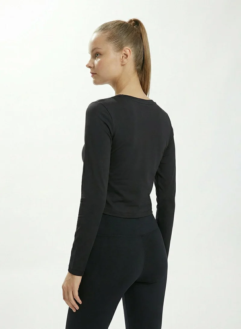 Cardio Bunny  Women's Full Sleeve Scoopneck Top for Women | Best Price UAE