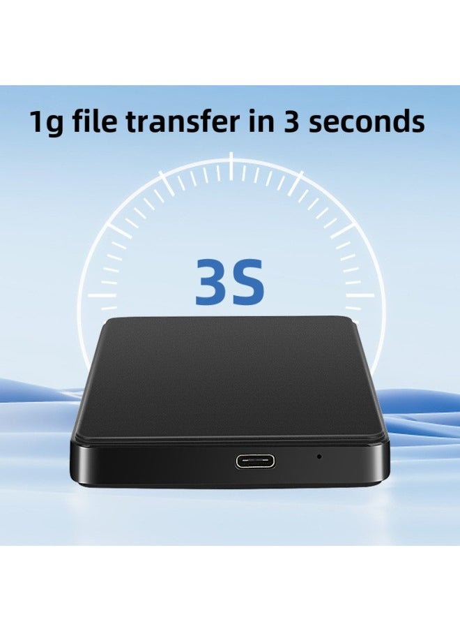 Generic USB3.1 SATA Mechanical Solid State Hard Disk Box Notebook External 2.5 Inch SSD Mobile Hard Disk Box TypeC-Color:Usb 2.0-black-delivery Data Cable  - Image 3