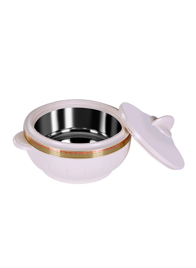 Royalford Classic Casserole With Lid White 2.5Liters - Image 2