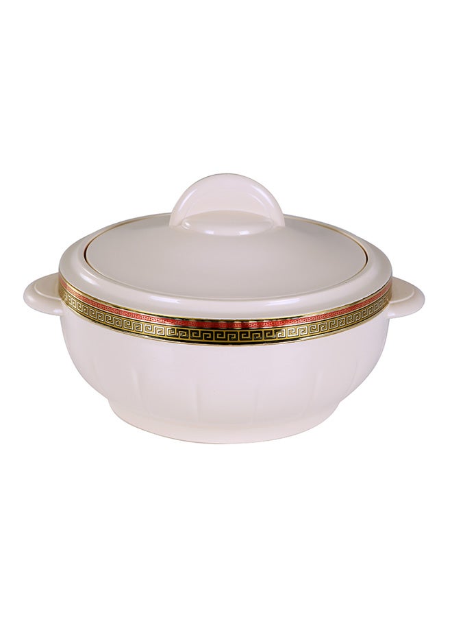 Royalford Classic Casserole With Lid White 2.5Liters - Image 1