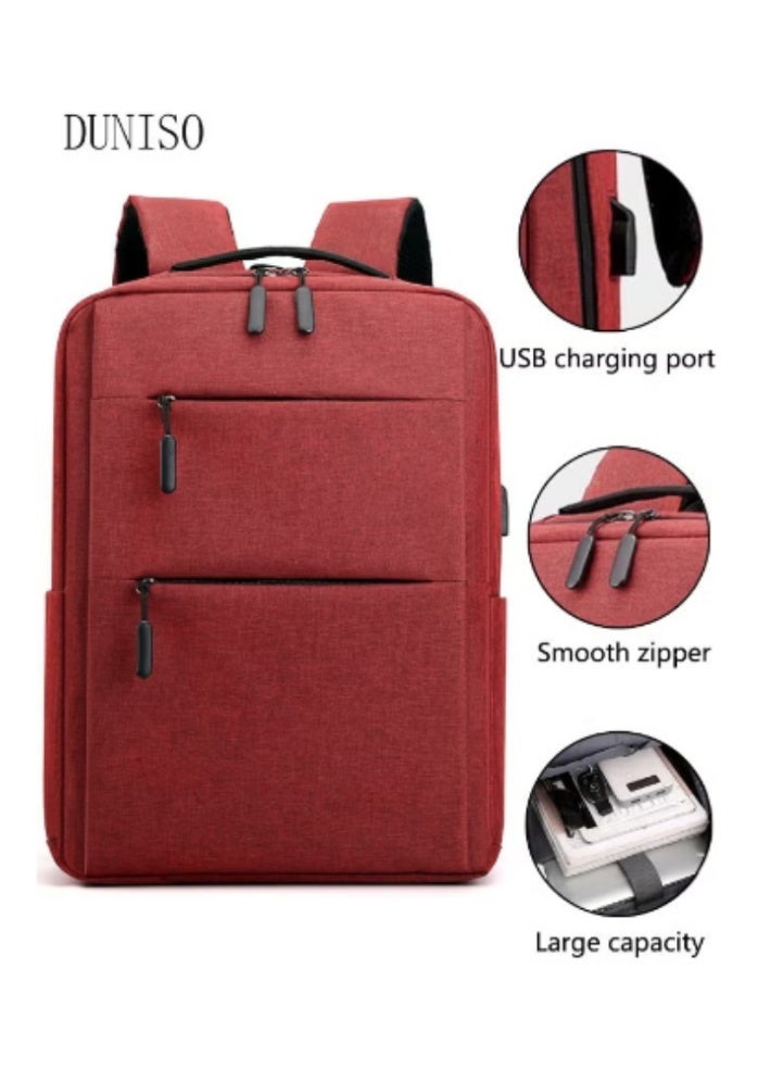 DUNISO Travel Laptop Backpack Business Anti Theft Slim Durable Computer Backpack with USB Charging Port Water Resistant College School Computer Bag Gifts for Men & Women Fits 15.6 Inch Notebook - Image 1