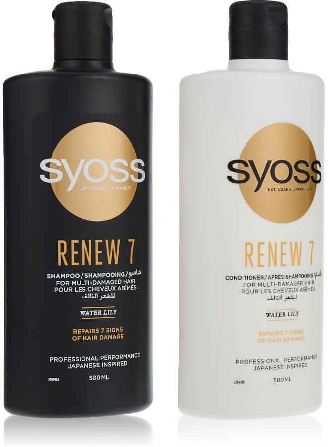 SYOSS Syoss Renew 7 Shampoo + Conditioner, 500 ml  - Image 1