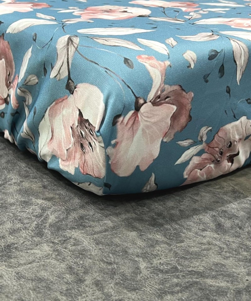 AMAZE ATTIRES Stretchable/Spandex Printed Sofa Slip Cover, Pack of 10 Sofa seat Covers can use for livingroom, Couch, Wooden Sofas & Offices (Blue Floral) - Image 4