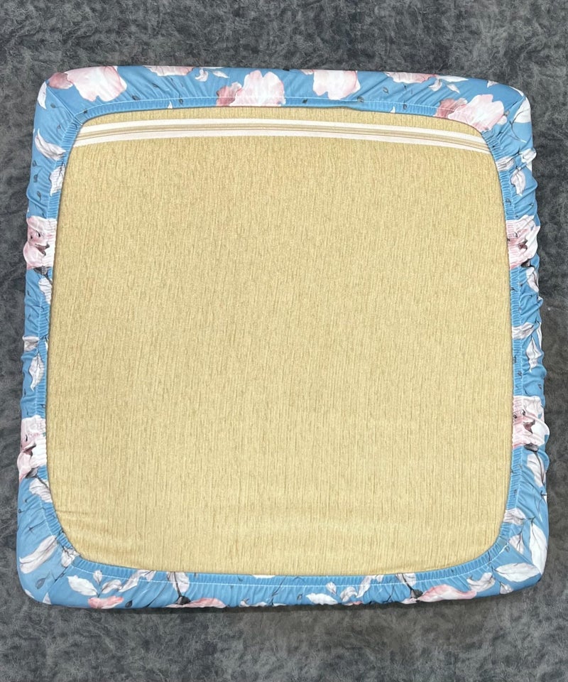 AMAZE ATTIRES Stretchable/Spandex Printed Sofa Slip Cover, Pack of 10 Sofa seat Covers can use for livingroom, Couch, Wooden Sofas & Offices (Blue Floral) - Image 3