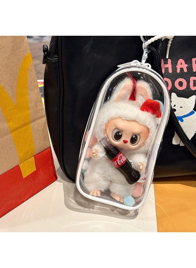 Transparent Doll Dust Bag - for Plush Toy Storage & Display, Fits Cute Character Dolls  - Image 1