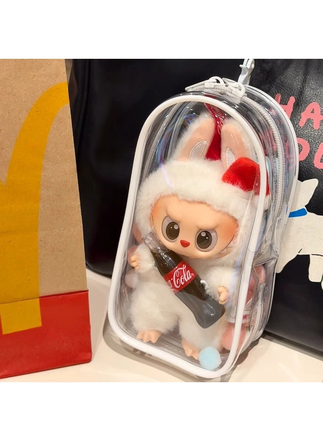 Transparent Doll Dust Bag - for Plush Toy Storage & Display, Fits Cute Character Dolls  - Image 2