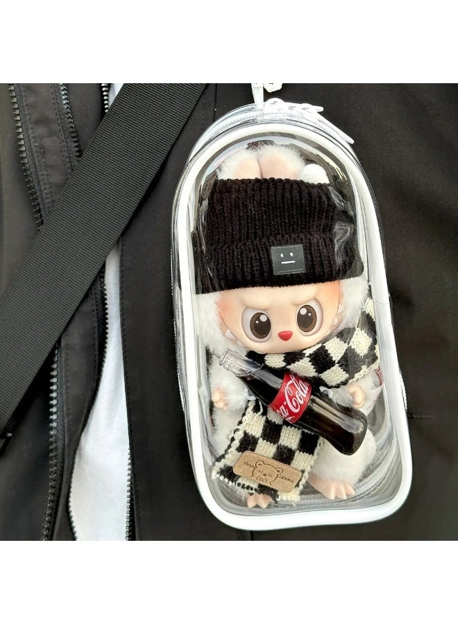 Transparent Doll Dust Bag - for Plush Toy Storage & Display, Fits Cute Character Dolls - Image 3