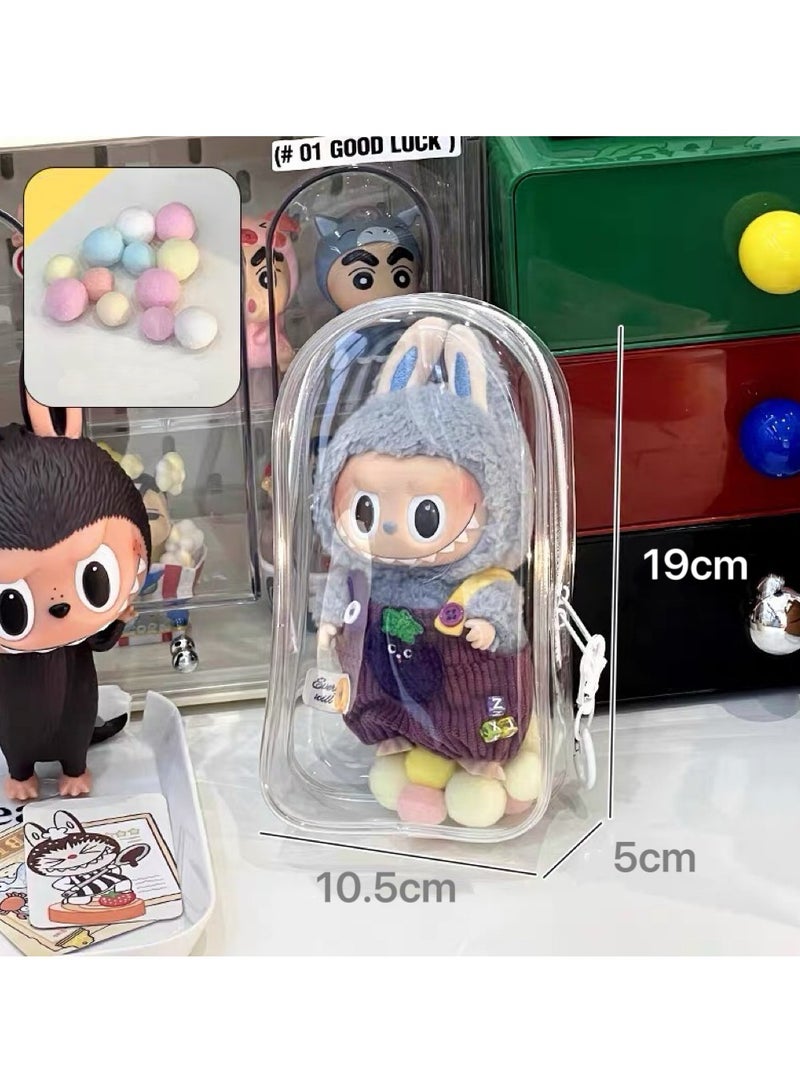 Transparent Doll Dust Bag - for Plush Toy Storage & Display, Fits Cute Character Dolls - Image 4