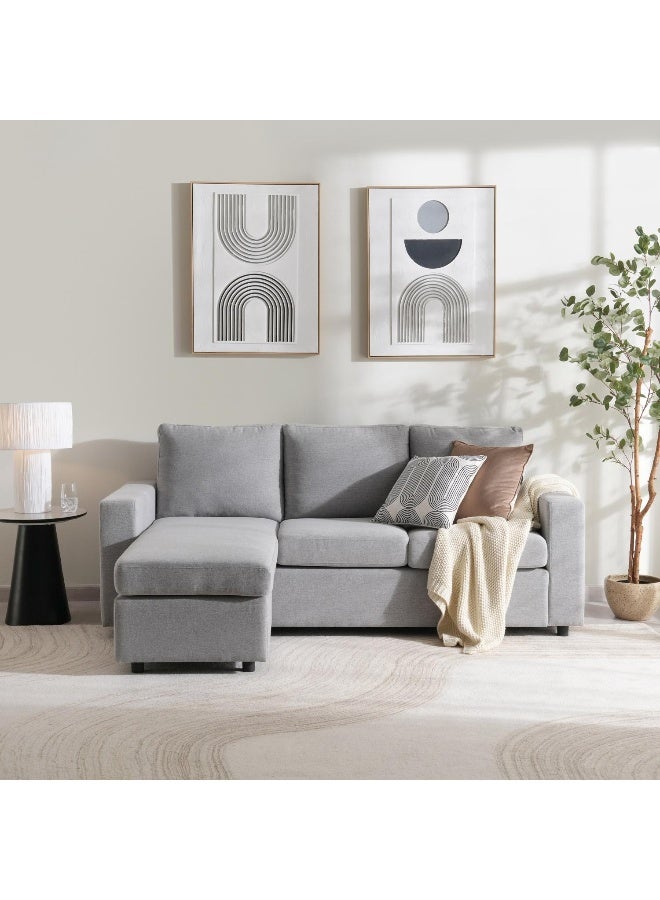 Pan Home Tillster Sectional Sofa- Grey - Image 4