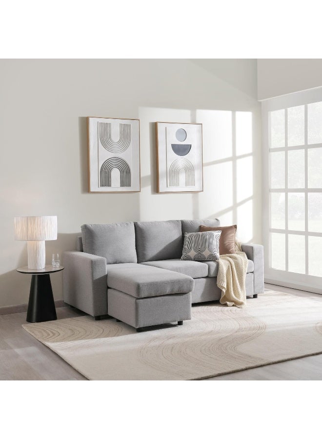 Pan Home Tillster Sectional Sofa- Grey - Image 3
