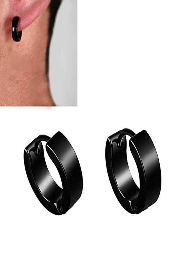 BEAUTIVIA Mens Jewellery Valentine Multi Stud Bali Hoop earrings for men/Ear rings Combo For Men/Gents/Boys/Ear mens jewellery, Stainless Steel Clip-on Earring, Earring Set, Hoop Earring, Stud Earring - Image 4