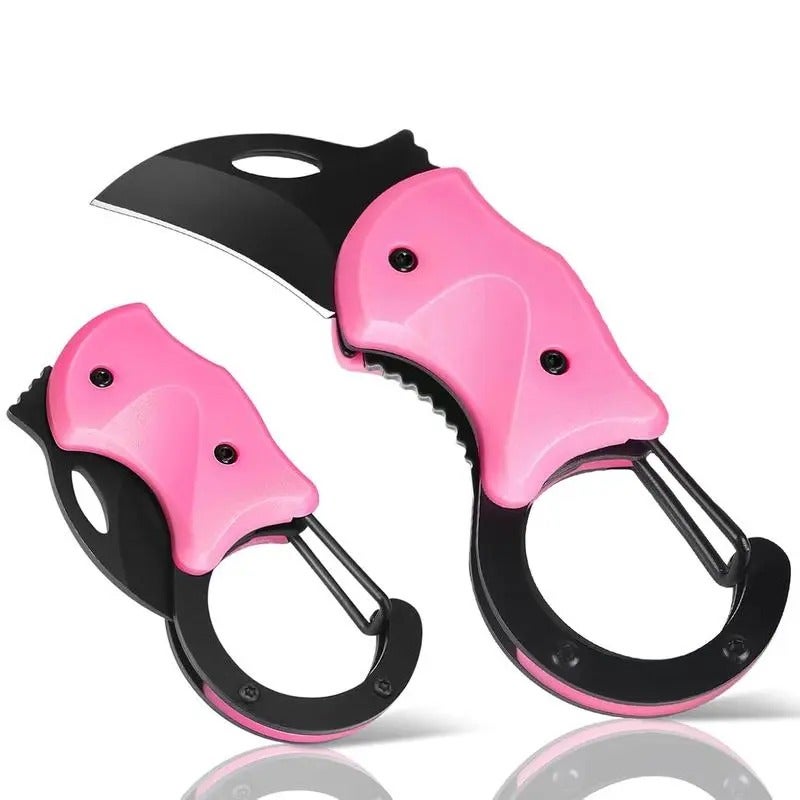 PETO 2 packs  Pink Keychain Knife Gifts for Mom Mothers day, Cute Box Cutter Small Pocket Knife Gadgets, EDC Knives Tool with 1.34 inch Sharp Blade for Everyday Carry, Womens Stocking Stuffers Gifts for Her Summervibes - Image 1