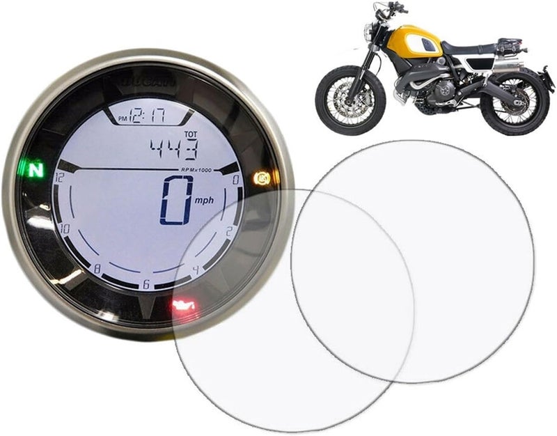 QASULER Motorcycle Speedometer Scratch Protection Film - Image 1