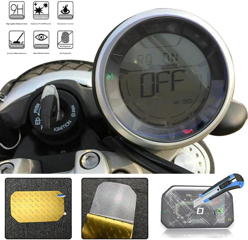 QASULER Motorcycle Speedometer Scratch Protection Film - Image 2