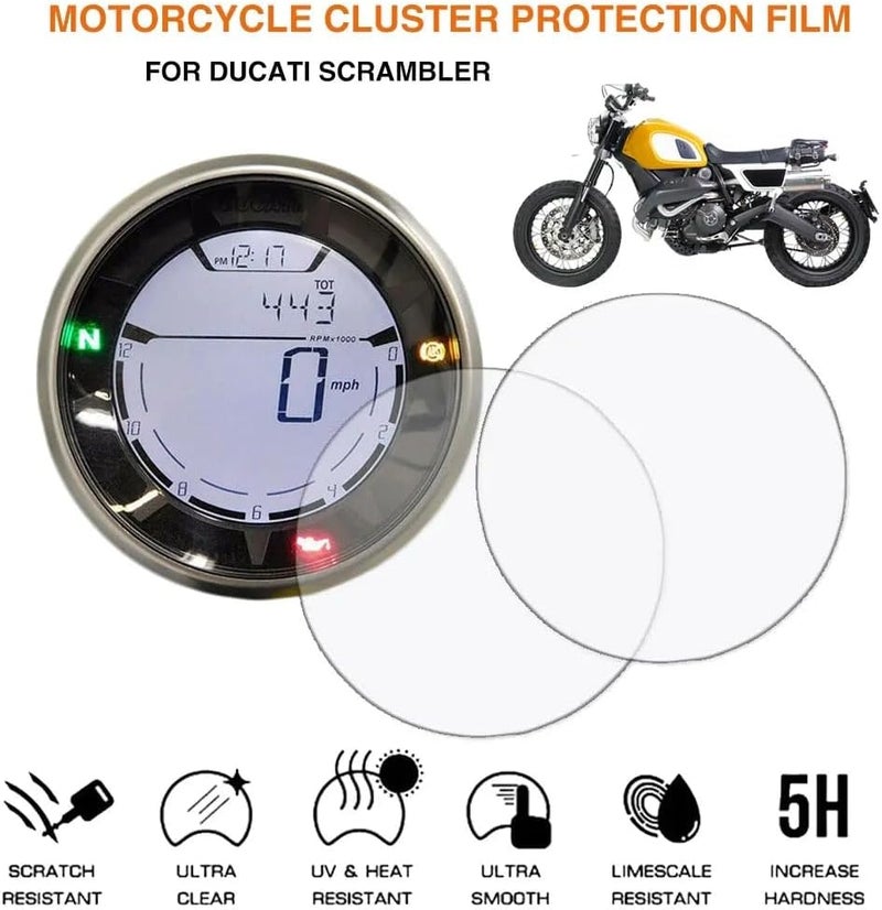 QASULER Motorcycle Speedometer Scratch Protection Film - Image 4