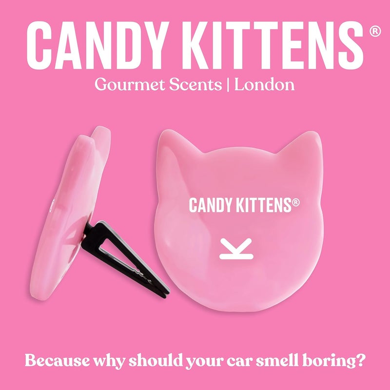 Candy Kittens Eton Mess Car Air Freshener - Twin Vent Clip, 45 Day Lasting Fragrance, Light Pink - Image 4