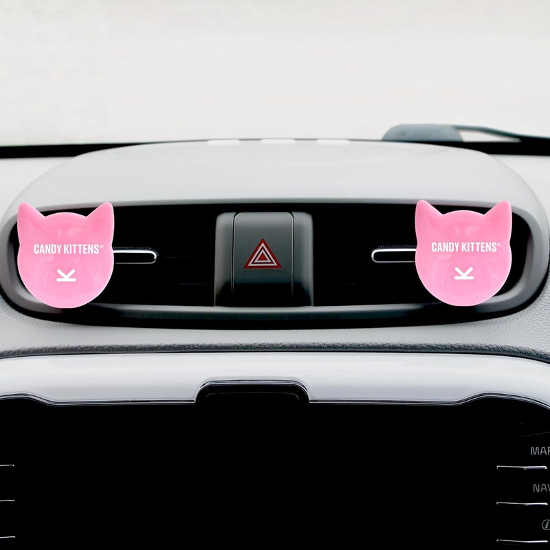Candy Kittens Eton Mess Car Air Freshener - Twin Vent Clip, 45 Day Lasting Fragrance, Light Pink - Image 3