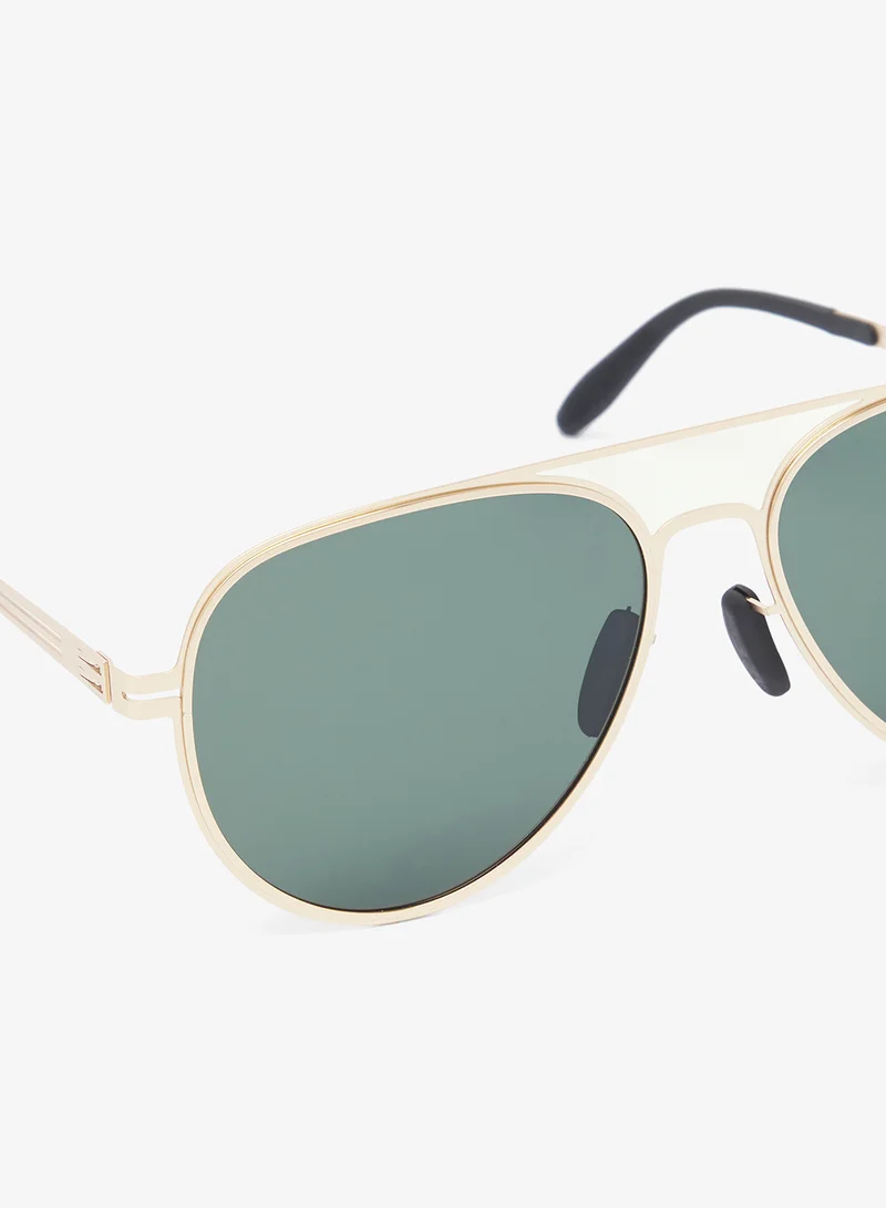 Robert Wood Polarized Lens Aviator Sunglasses