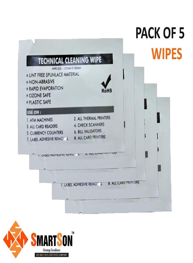 99.9% Technical Prep Pads,Multi-Purpose cleaning Wipes to Surfaces/Electronics for Computers, Laptops, Mobiles (WIPESPACKOF5) - Image 5