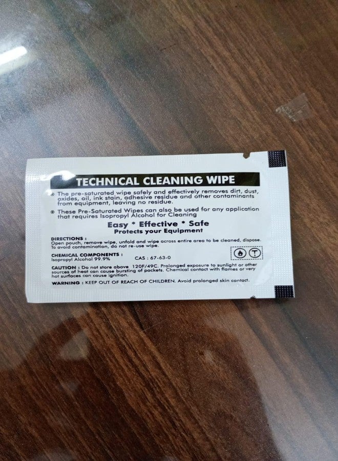 99.9% Technical Prep Pads,Multi-Purpose cleaning Wipes to Surfaces/Electronics for Computers, Laptops, Mobiles (WIPESPACKOF5) - Image 3