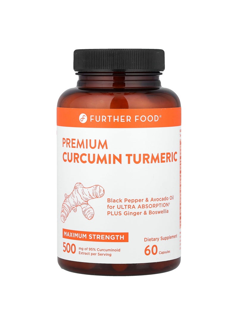 Premium Curcumin Turmeric, Maximum Strength, 500 mg, 60 Capsules