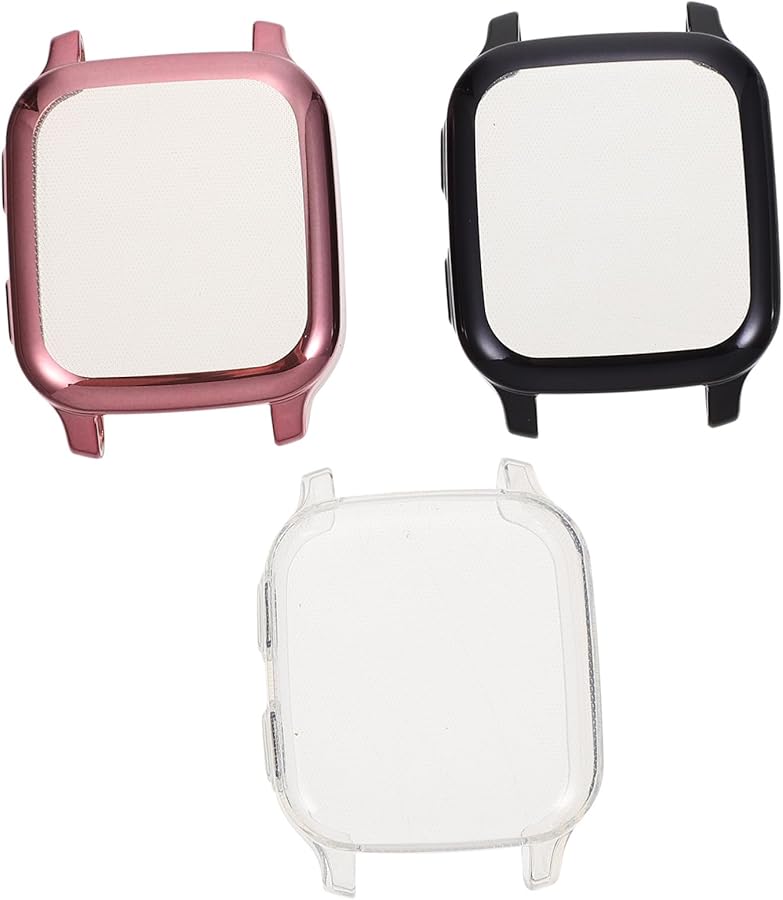 ARTIBETTER 3 Pack Soft TPU Protective Case Cover for Smartwatch Pink Black - Image 2