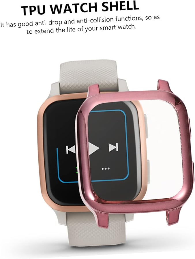ARTIBETTER 3 Pack Soft TPU Protective Case Cover for Smartwatch Pink Black - Image 3