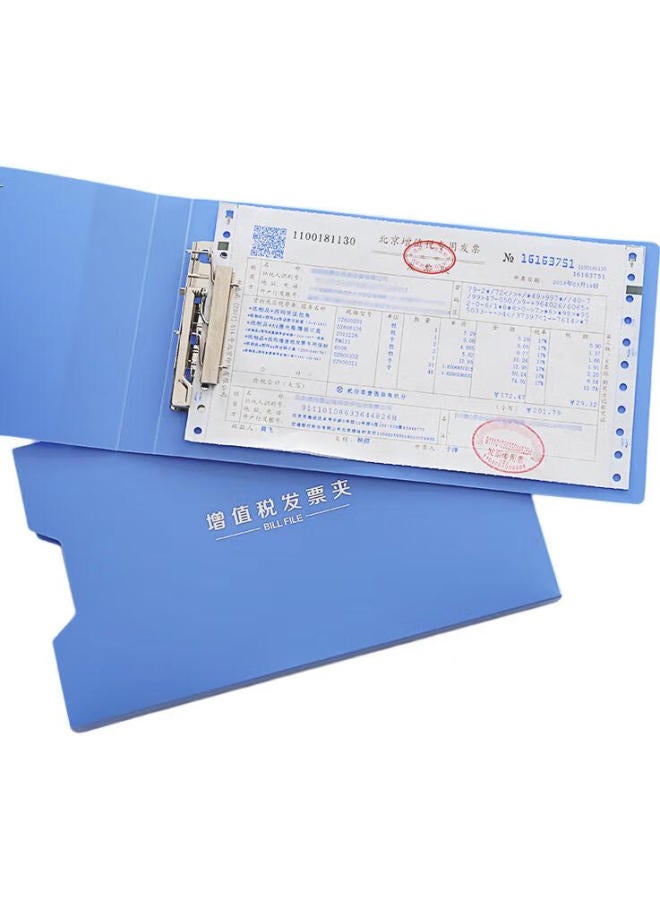 Simaa Value-Added Tax Invoice Box/Invoice Holder/Bill Holder/Document Organizer, Single Piece, 9601Pp Blue - Image 2