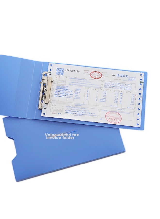 Simaa Value-added Tax Invoice Box/invoice Holder/bill Holder/doent Organizer, Single Piece, 9601pp Blue - Image 2