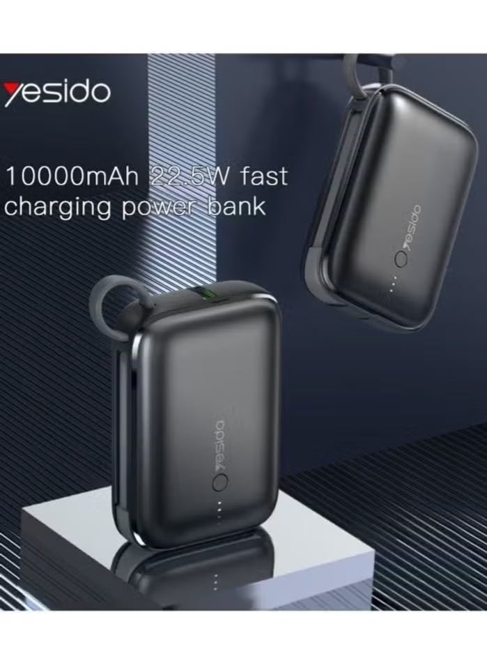 Yesido YP-18 Super Mini 10000mAh Power Bank, Portable Fast Charger with PD3.0, QC3.0, FCP & AFC Fast Charging Support, Compact Power Bank for Smartphones, Tablets & Other USB Devices - Image 3