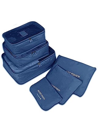 Travel Bag Organizer Set Luggage Bags Organizers Cute Packing Cubes Packing Cubes Set Of 6(BLUE) - pzsku/ZDC1F5C0C5303CD2181C6Z/45/_/1726052161/efc4a173-2169-4da0-b982-48059907c18a