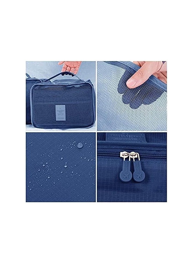 ORiTi - Travel Bag Organizer Set Luggage Bags Organizers Cute Packing Cubes Packing Cubes Set Of 6(BLUE) - Image 1